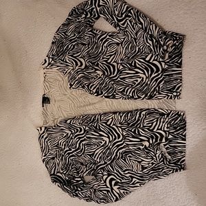H&M Women's zebra cardigan size L